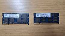 Memorie RAM sodimm DDR2, marca Nanya
