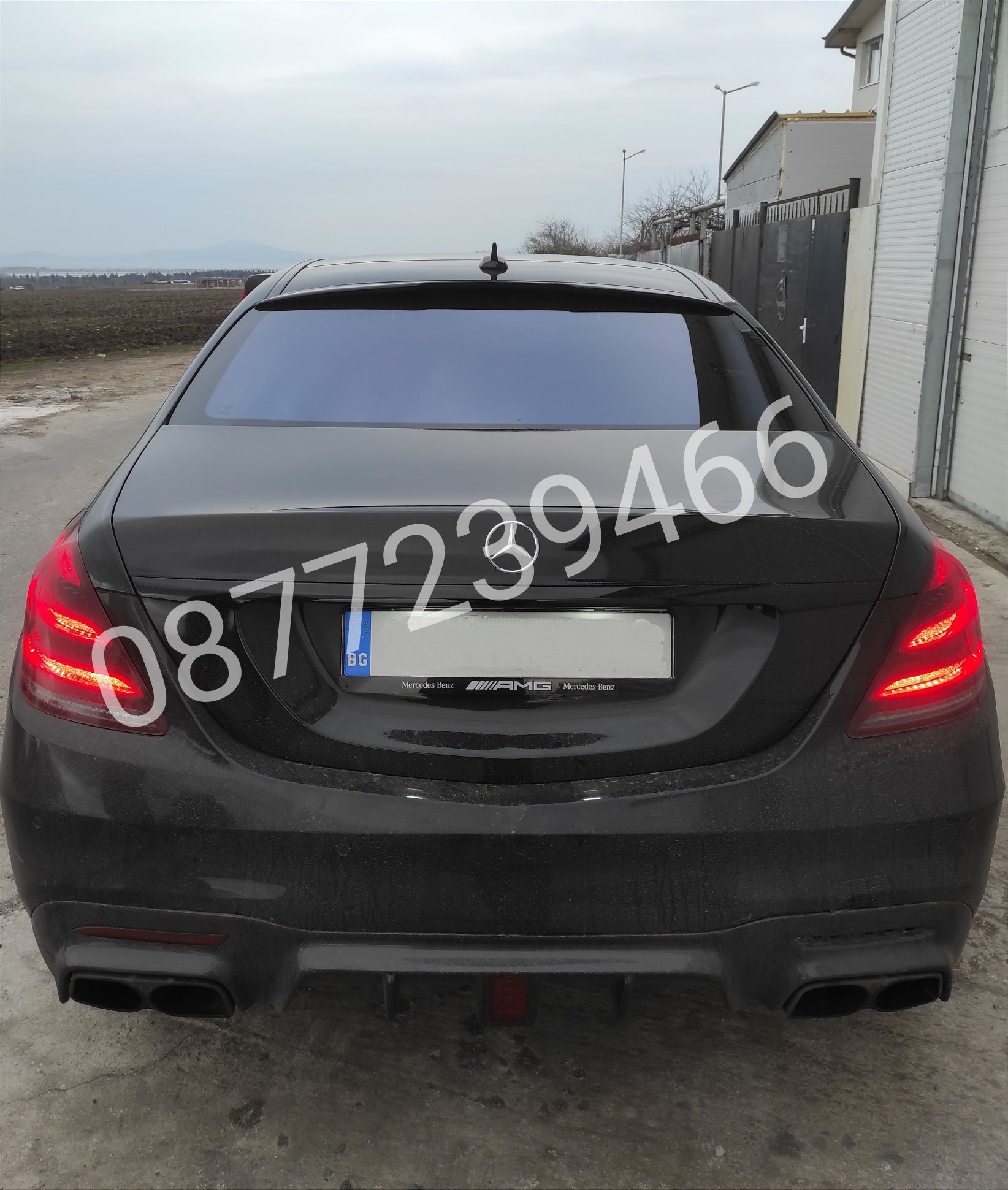 Mercedes S klass w222 S63 AMG Brabus Мерцедес АМГ Брабус Лип спойлер