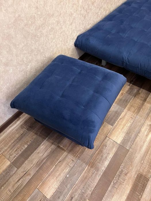 Оттоманка, большой пуф, велюровая обивка