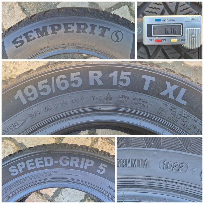 O bucată 195/65 R15 M+S iarnă - Semperit
