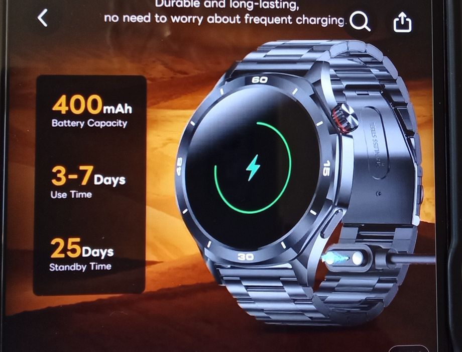 Мъжки водоустойчив смарт часовник