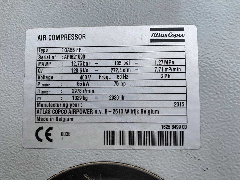 De vanzare compresor de surub Atlas copco