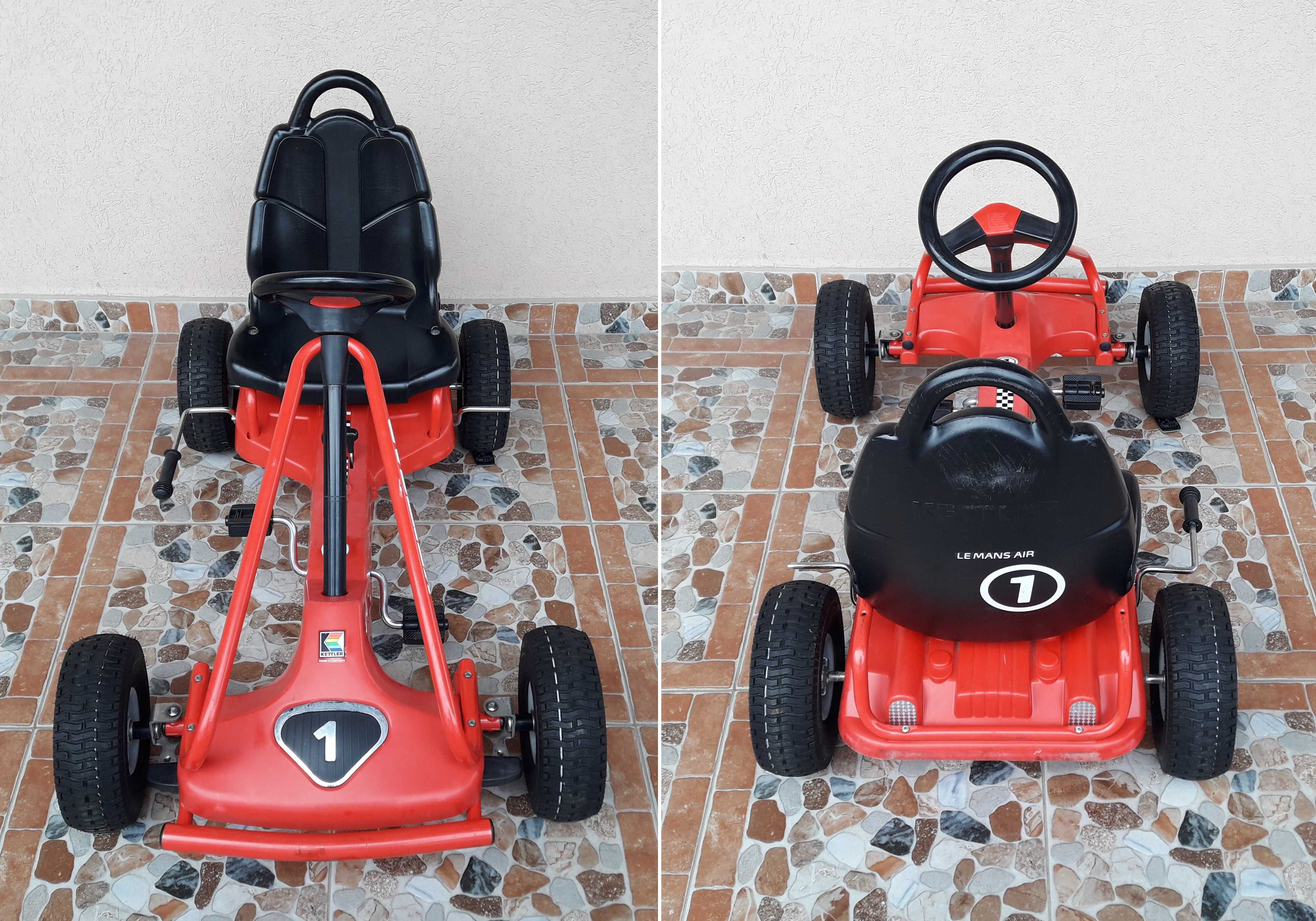 Cart (kart) cu pedale pentru copii KETTLER Le Mans Air - roșu