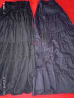 2 fuste negre bumbac lungi