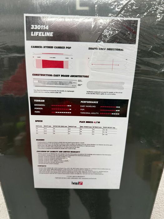 placa noua snowboard head lifeline L153cm