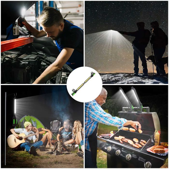 Lampa de lucru atelier, portabila, lampa lucru santier, camping1400 lm