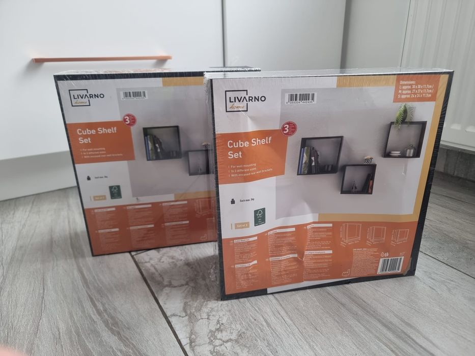Set rafturi cub Livorno 2 seturi a cate 3 bucăți setul