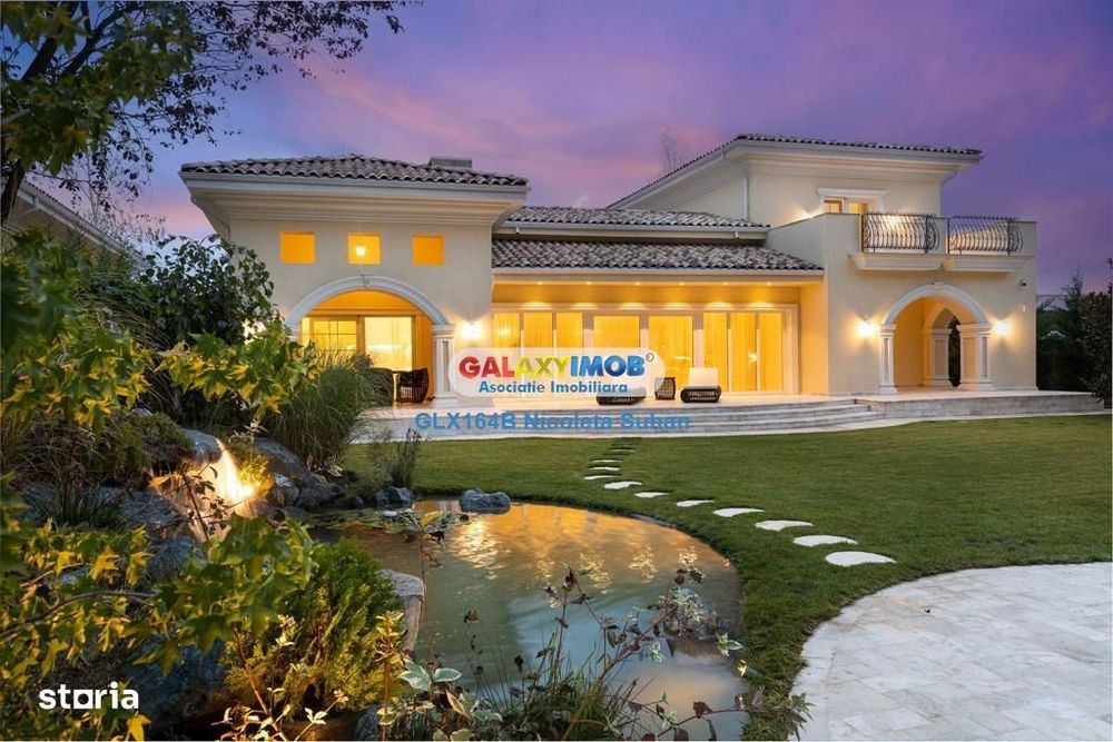 Casa stil mediteranean - PIPERA-TUNARI - teren 1400 mp