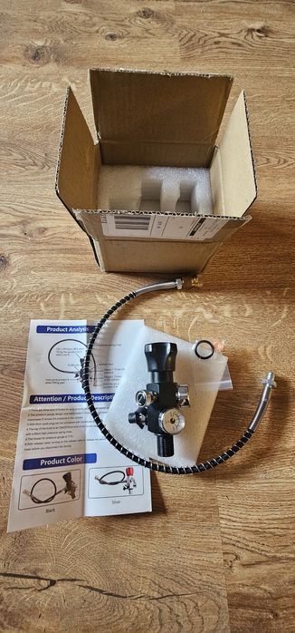 Kit umplere butelie PCP - dublu manometru plus furtun