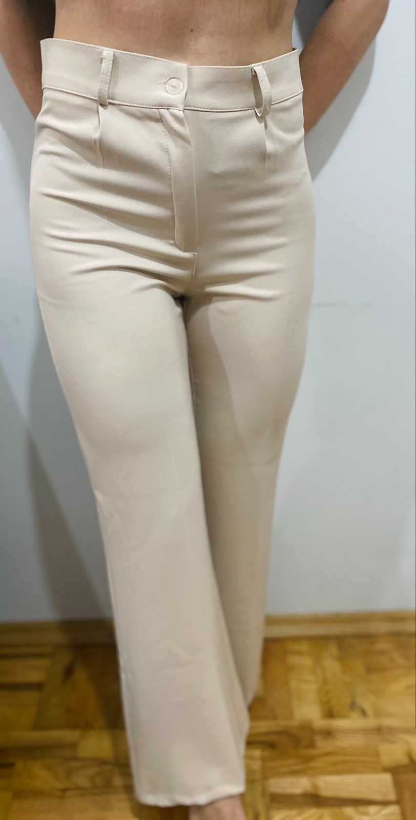 Дамски панталон размер С цвят бежов