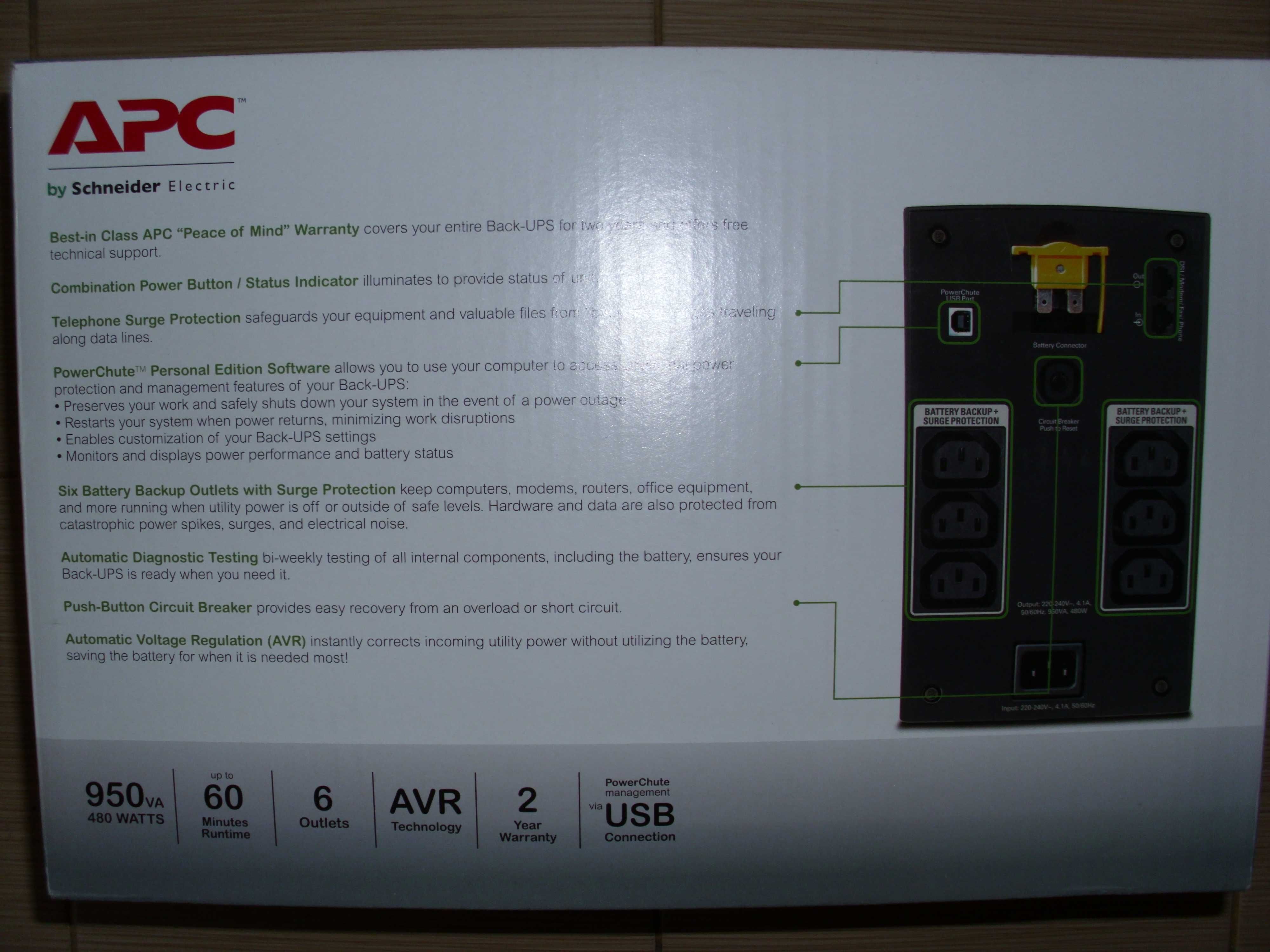 Sursa Ups APC 950VA 480W, noua