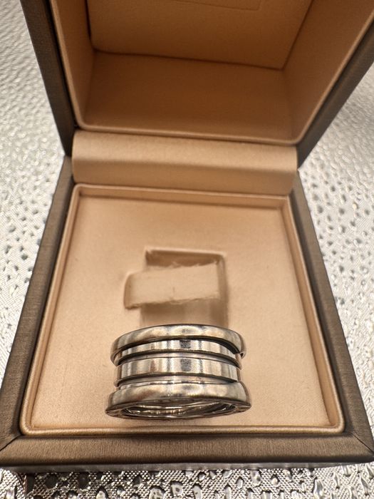 Inel B.Zero1 aur alb 18k