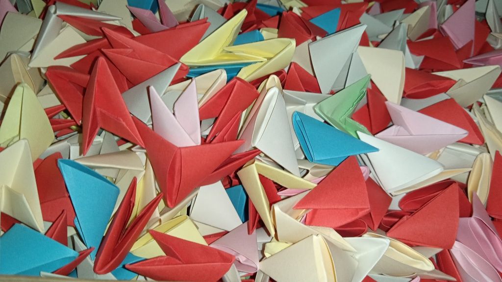 Origami piese colorate