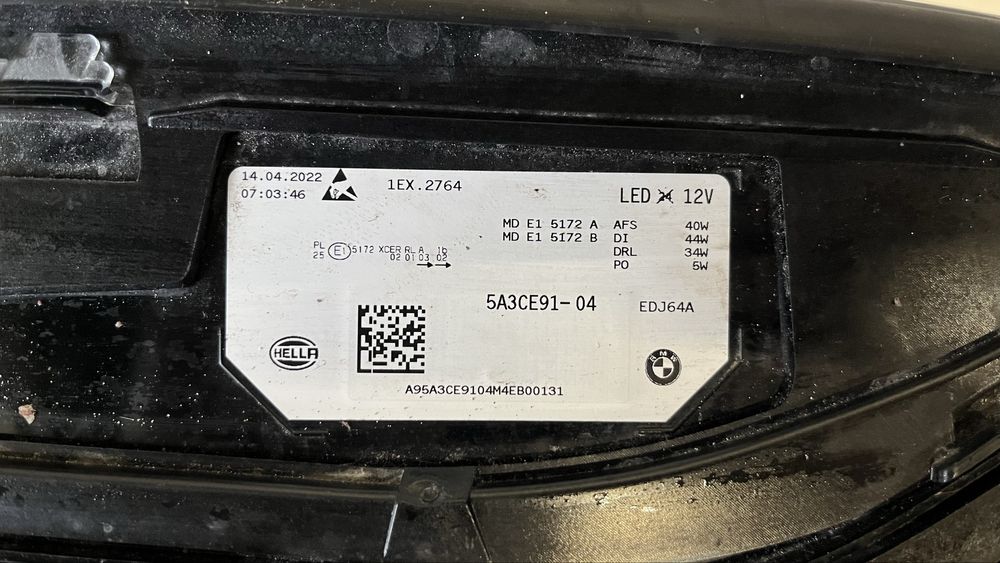 Ляв фар BMW IX 20 2022-