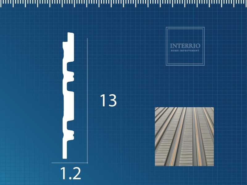 Riflaj / Panou Decorativ riflat din polimer rigid