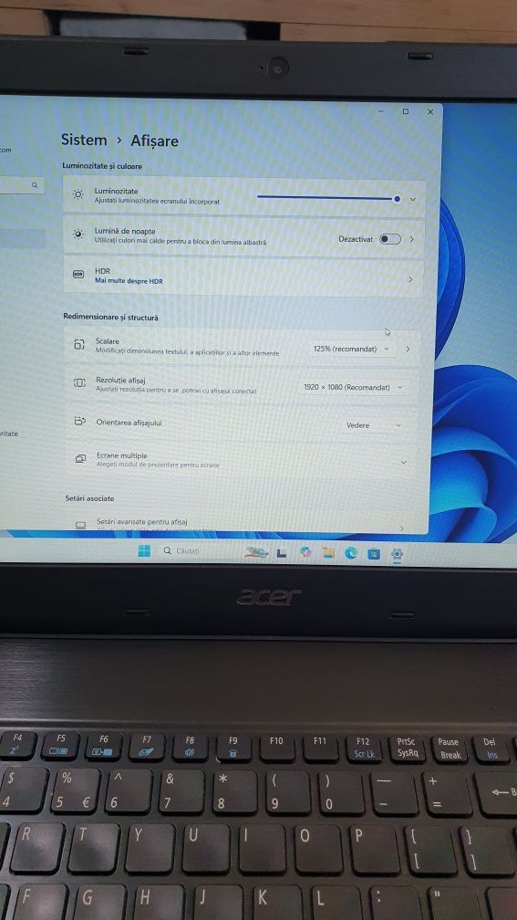 Laptop Acer i3 gen.6/ 12Gb ram ssd 240