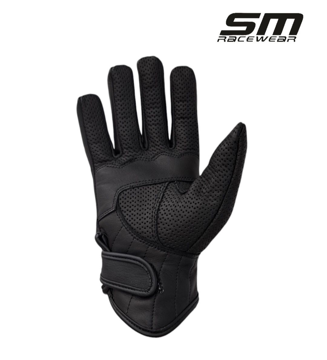 Manusi moto piele naturala perforata SM Wind marimi S M L XL 2XL 3XL
