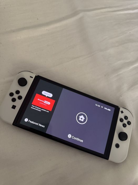 nintendo switch oled alb+card 256gb+joc