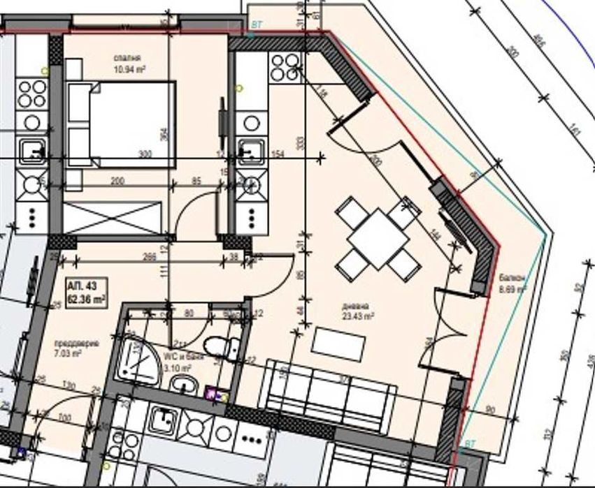 Продава се Двустаен апартамент в София, Банишора - 73 кв.м за 2304 €/кв.м - Снимка #1