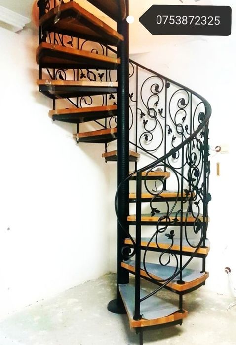 Scări Spirală Fier Forjat