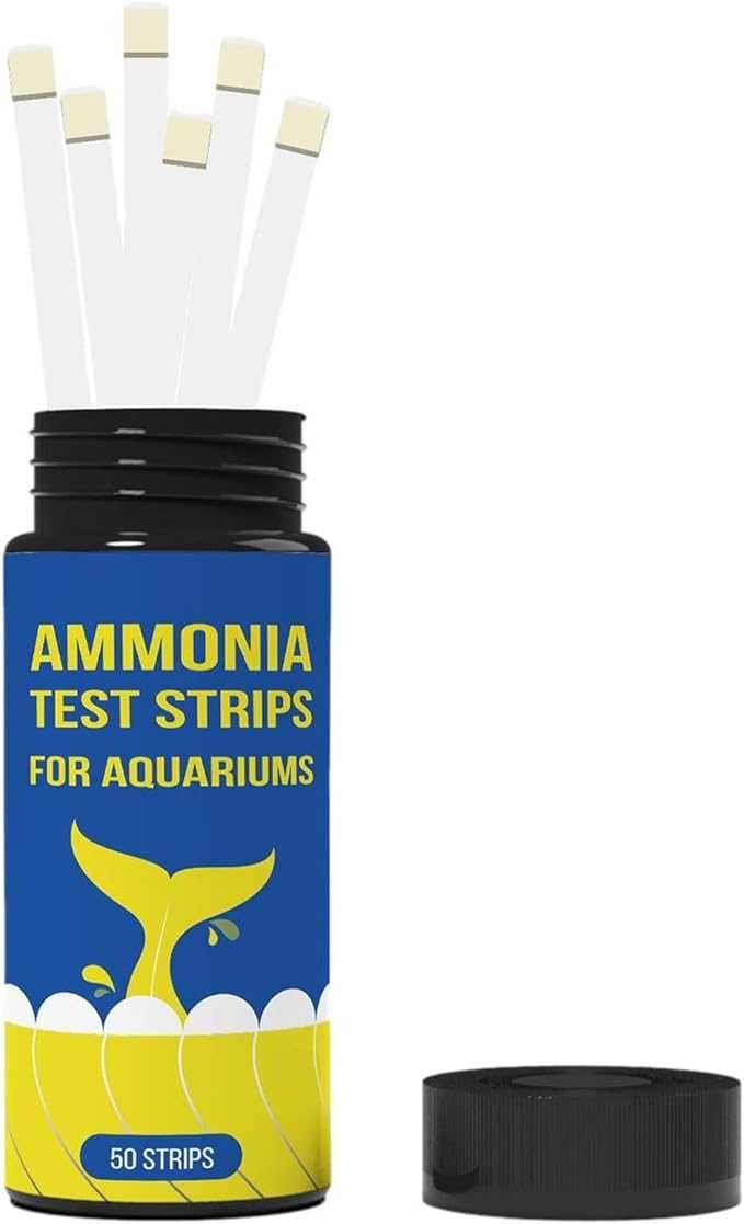 Тест-полоски содержания аммиака для аквариума и пруда