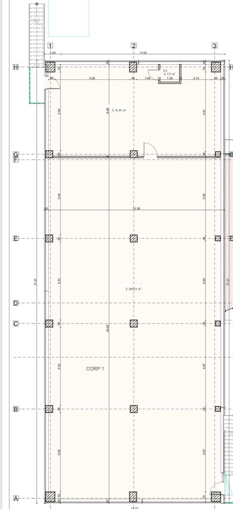 Spatiu comercial - 370mp (Etaj1) + 340mp parcare privata - PIATA CET