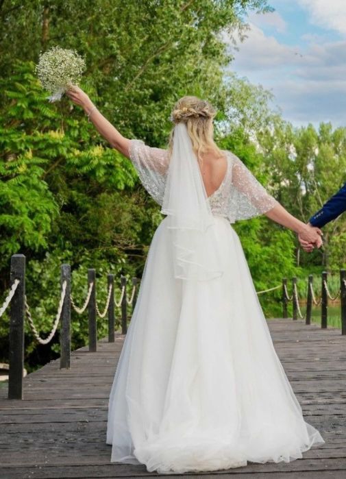 Rochie de mireasa,sirenă +trena