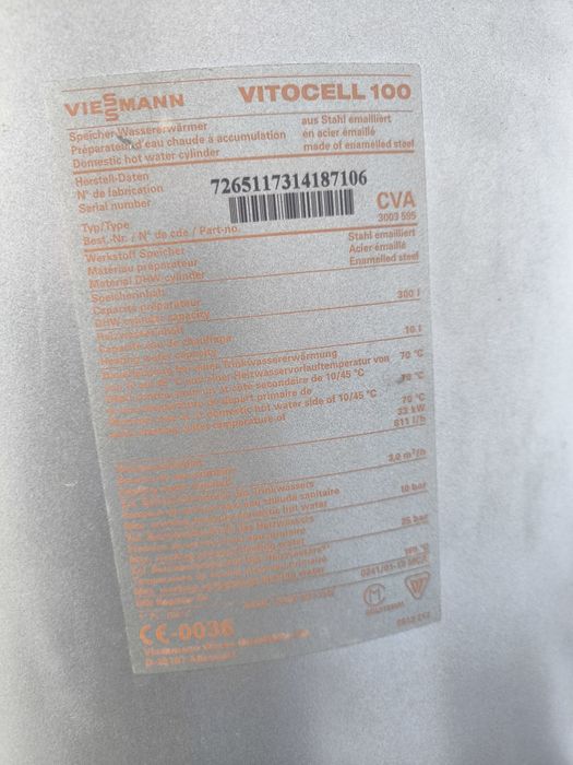 Pufer cu serpentina 300 Viessmann