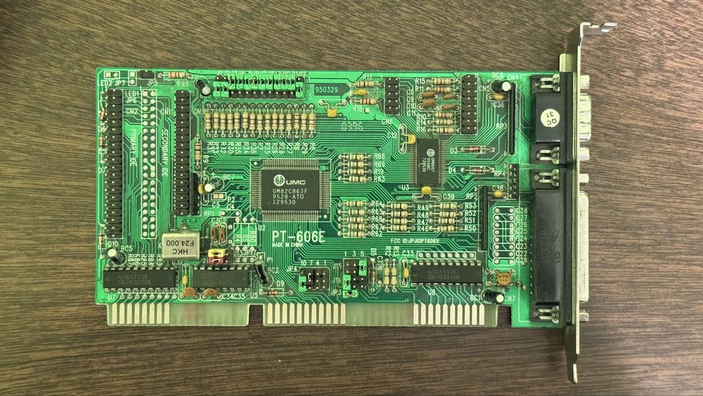 Placa de baza cu procesor 486 DX2, placa video 2 MB si controller