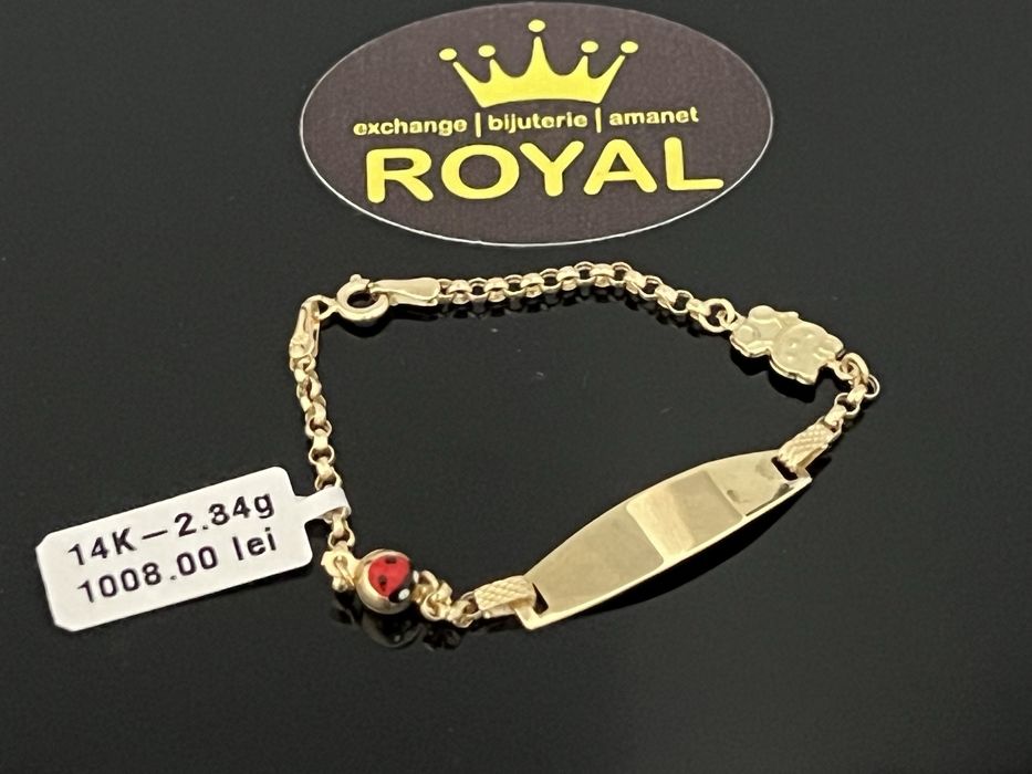 Bijuteria Royal CB : Bratara copil aur 14k 2,34 grame