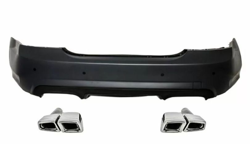 Дифузьор S63AMG с накрайници W221 Facelift дифузер S65AMG