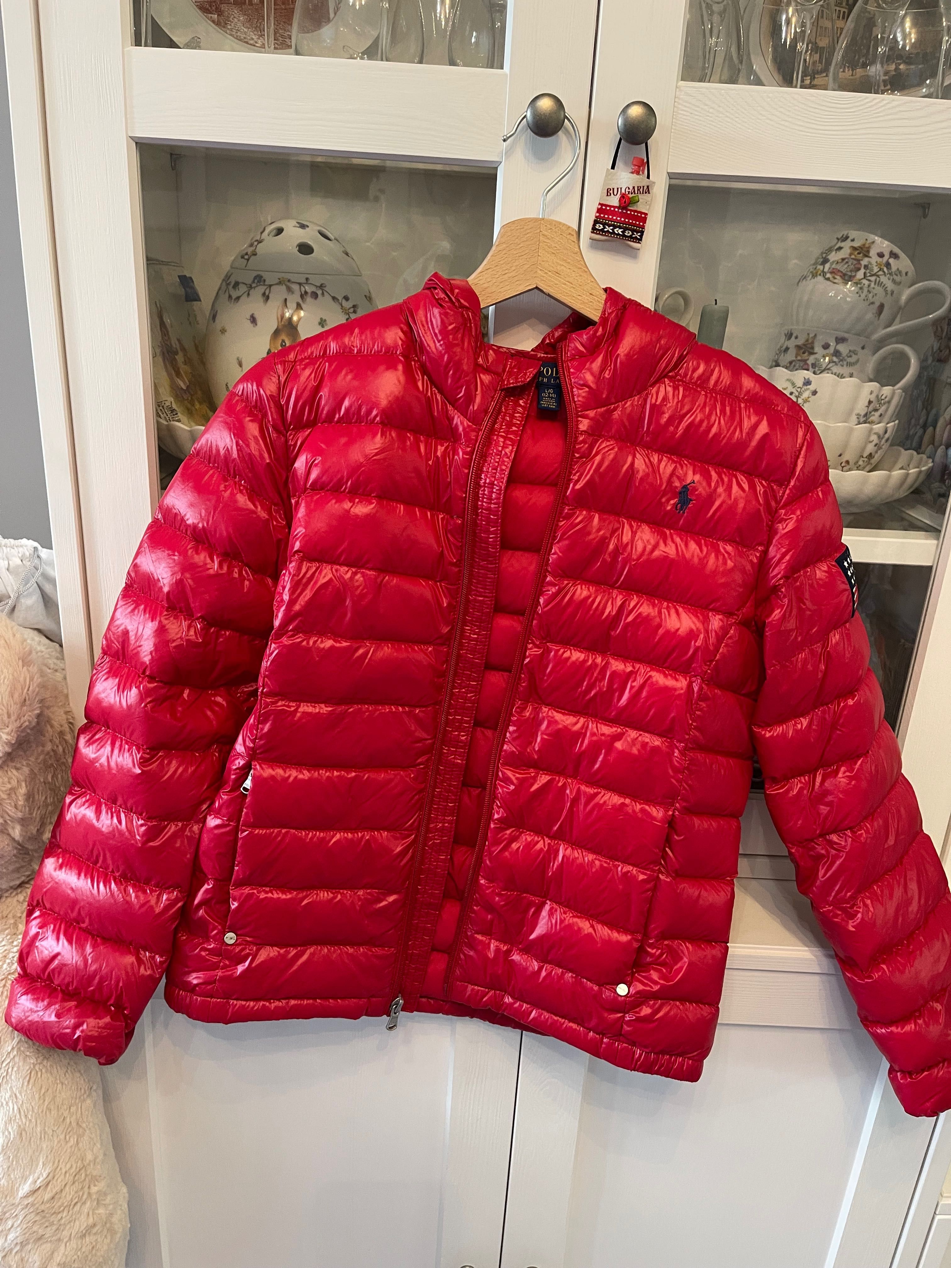 Детско яке и кожен панталоны Ralph Lauren. На 11,12,13 години