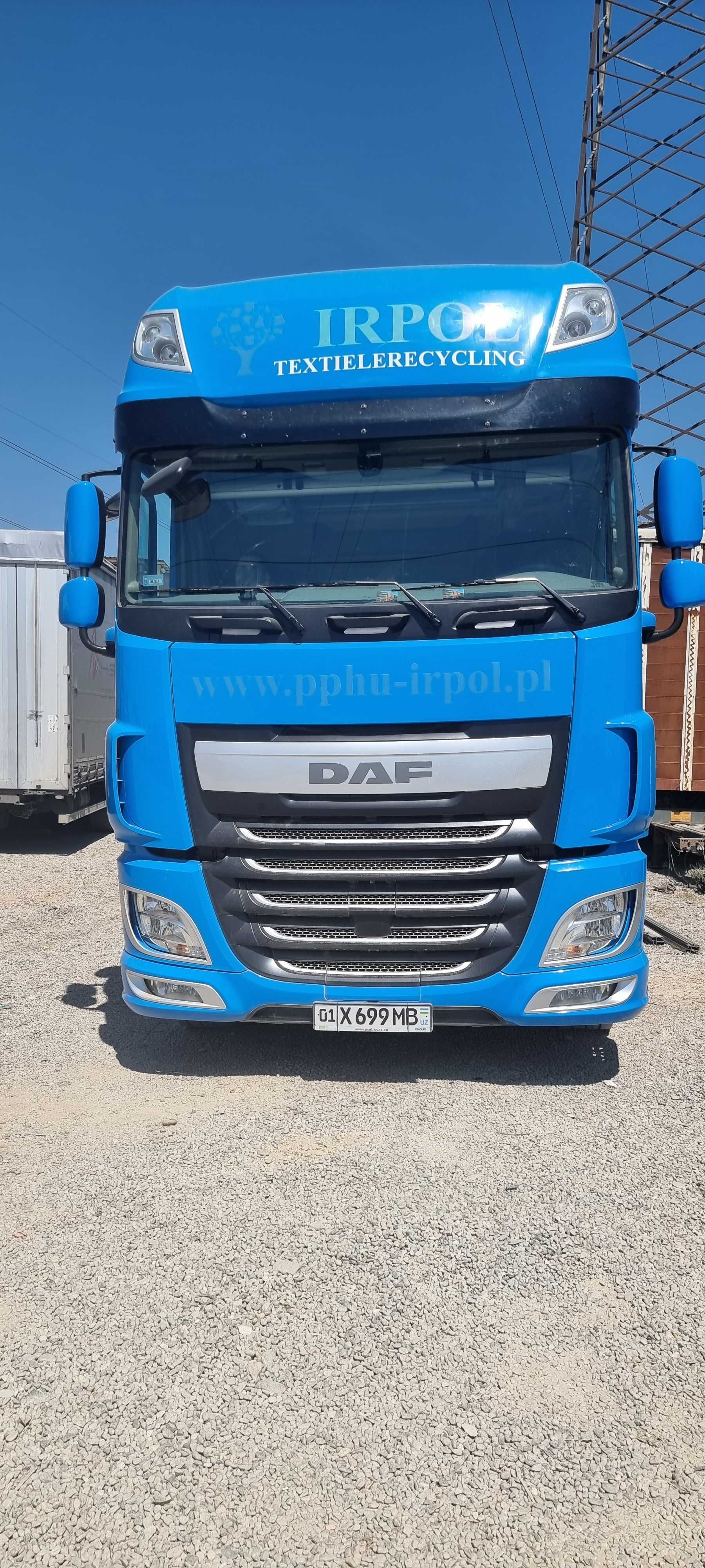 DAF Euro 6 2017 va Krone SD 2013 прицеп