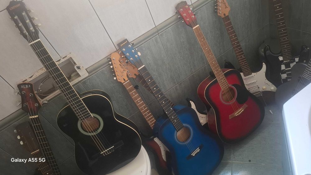 chitara premium lemn deosebit acustica clasica 3/4 4/4 chit. 1/2 copii
