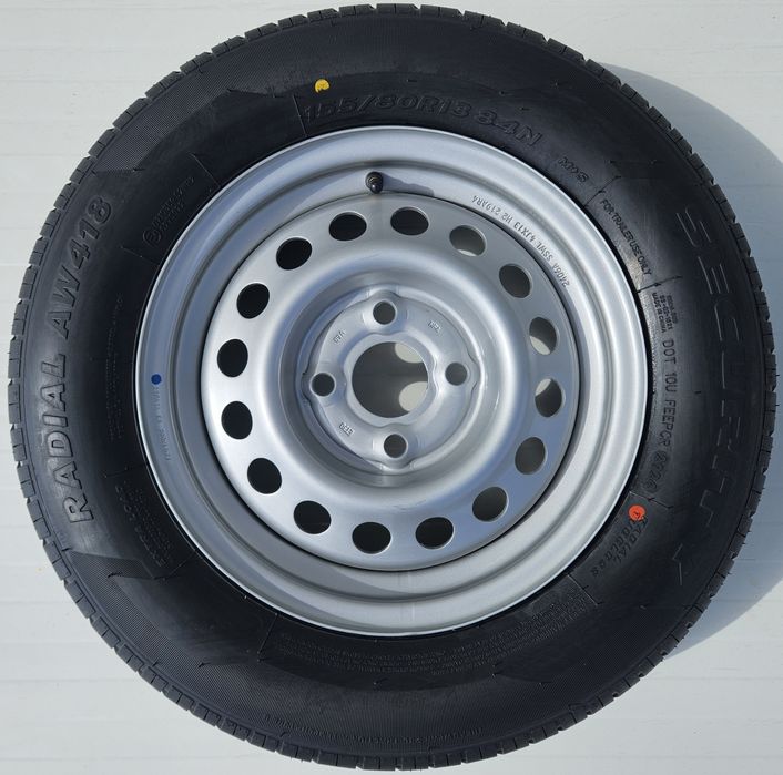Roata remorca 155/80 R13 84N, Anvelopa SECURITY M+S pe Janta 4Jx13