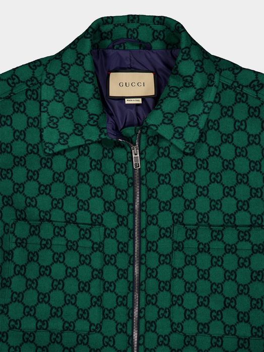 Gucci coat jacket green