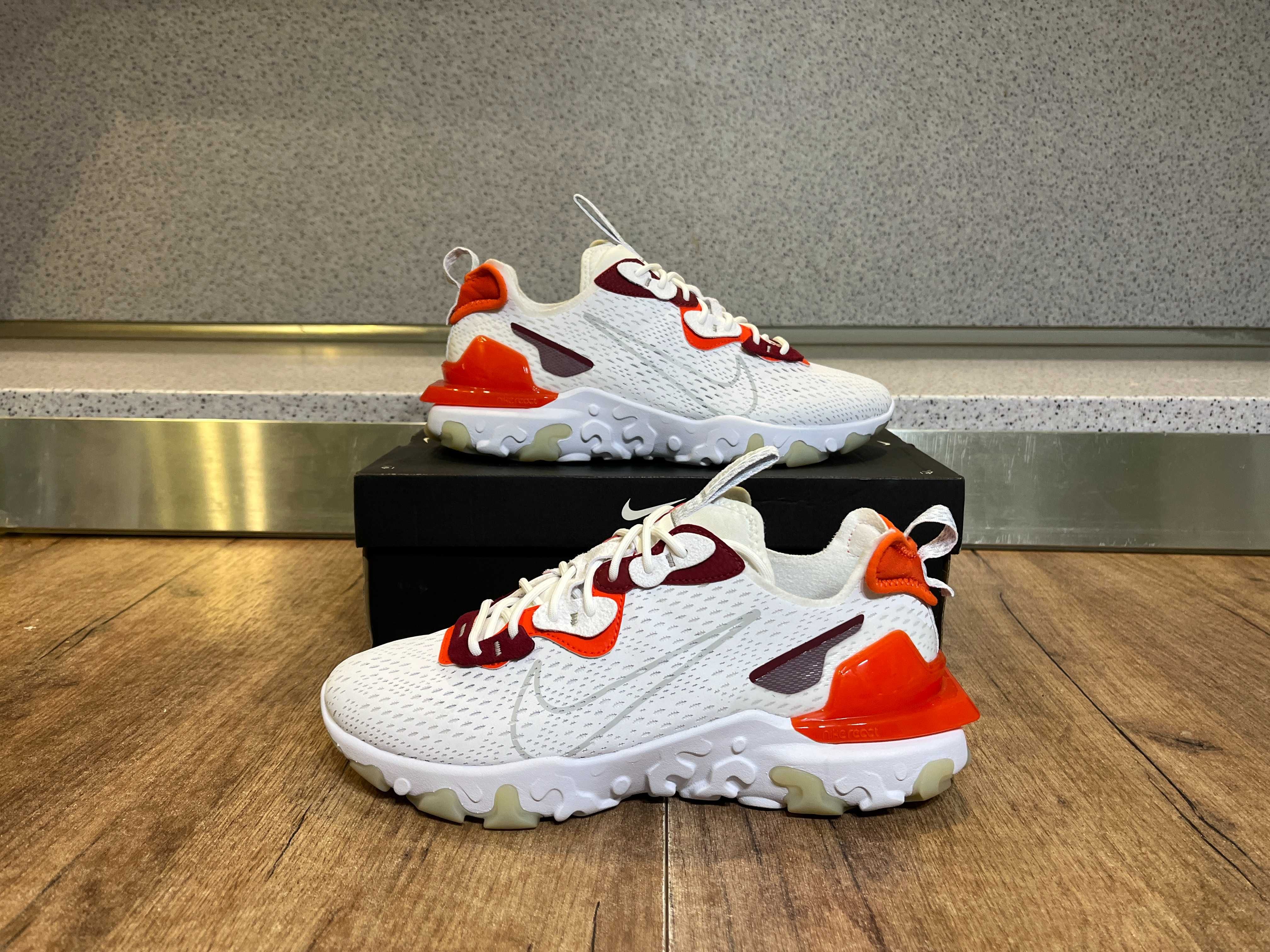 ОРИГИНАЛНИ *** Nike React Vision D/MS/X White Grey Orange