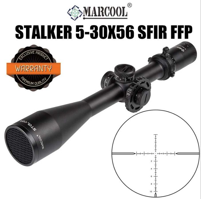 Marcool Stalker Hunting Optics 5-30X56 FFP HD