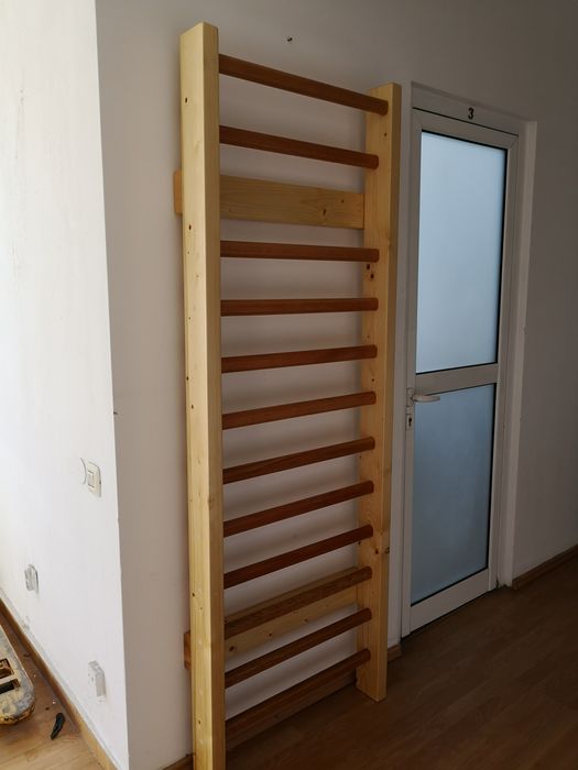 Spalier gimnastica 200/70 cm, 12 trepte, lacuit