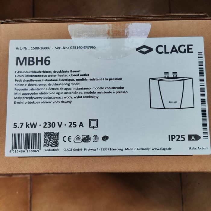 Проточен бойлер Сlage 6