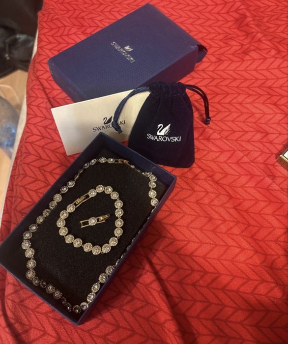 Lant+bratara swaroski