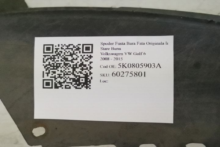 Spoiler Fusta Bara Fata Originala In Stare Buna Volkswagen VW Golf 6 [