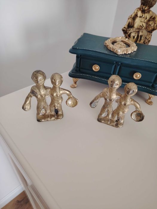Grup 2 statuete arhaice din bronz stil arhaic