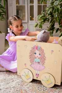 Ящик для игрушек "Девочка с мороженым"