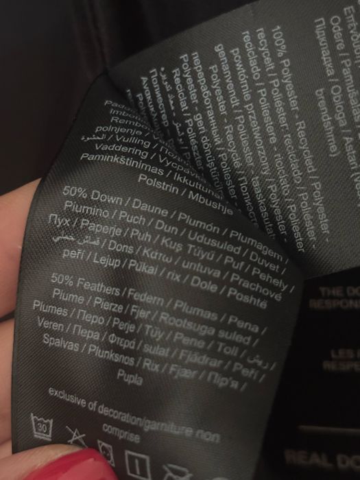 Geacă puf si pene – Verde închis, S/36