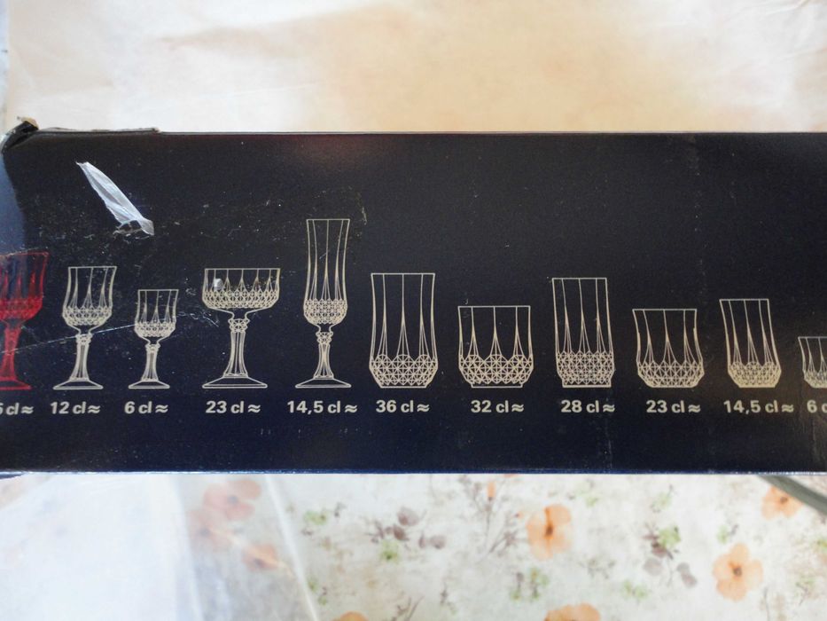 Кристални чаши разлч.видове Френски оргинал 5 компл.
