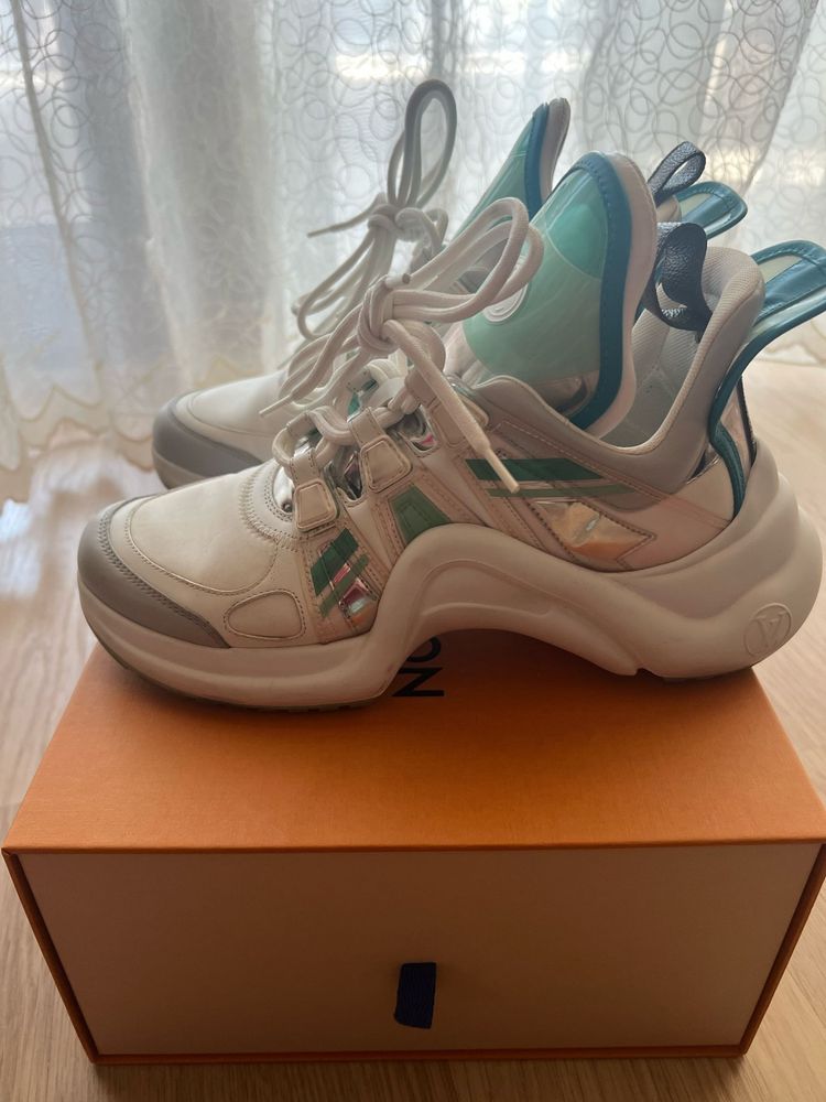 Louis Vuitton  Archlight Sneakers Green/White Leather LV