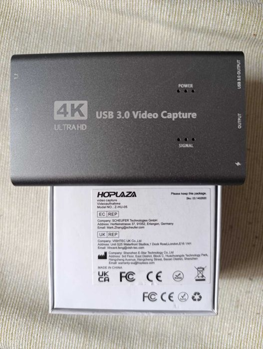 Placa de captura video HDMI 4K-USB3.0