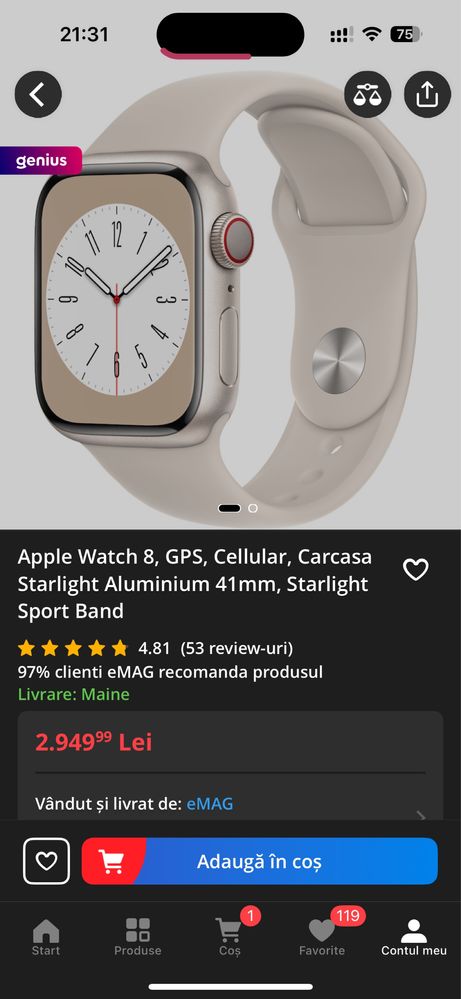 Apple watch 8 gps cellular garantie