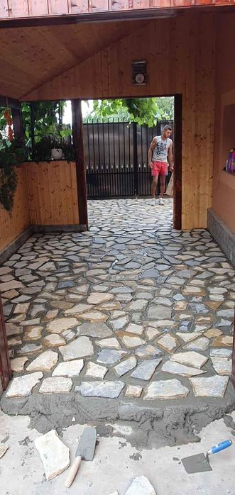 Piatra naturala de munte de Grecia 100%. Lucrez în toată Țara